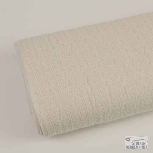 [QT-Q22594-510] Ajour Tricot "Florence" Off White