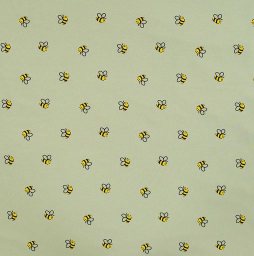 [QT-K10358-220] Jersey Print Bees Mintgreen