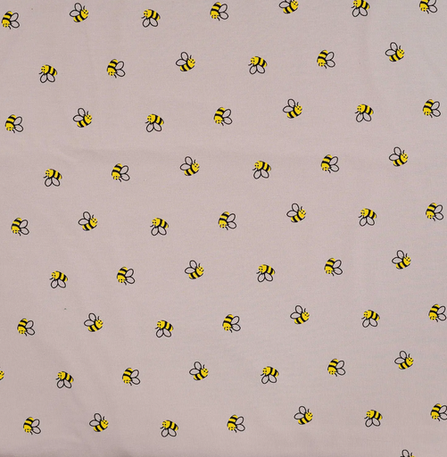 [QT-K10358-520] Jersey Print Bees Sand