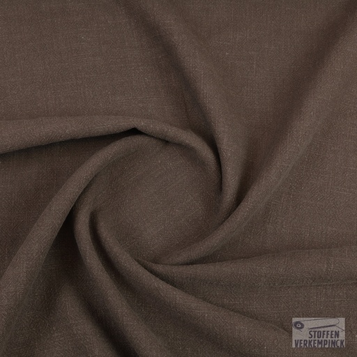 [KI-0175-100] Linnen Sandwashed Dark Brown