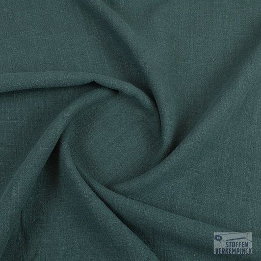 [KI-0175-200] Linnen Sandwashed Dark Green