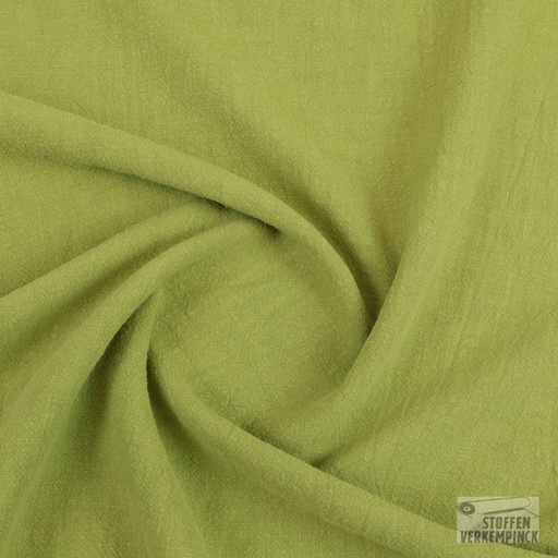 [HE-200546-5033] Gewassen Linnen Uni Green