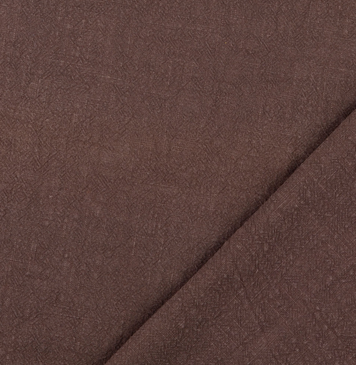 [HE-200546-7007] Gewassen Linnen Uni Brown