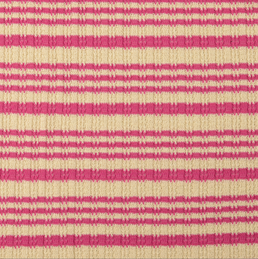 [HE-212217-5018] Heavy Jersey Stripes Rose