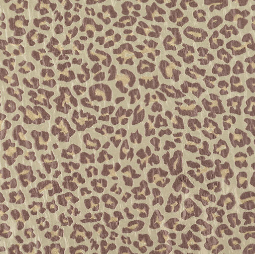 [HE-212254-5008] Lurex Jacquard Leopard Brown