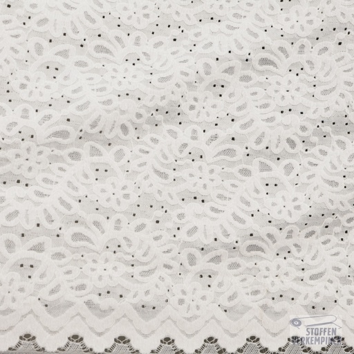 [NO-25255-050] Chenille Kant Stretch White