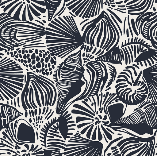 [NO-25292-008] Double Gauze Abstract Navy