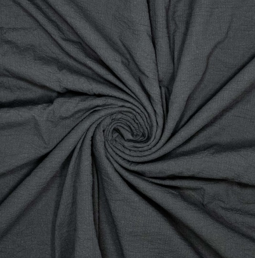 [POL-791030-999] Cotton Seersucker Black