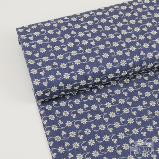 [MU-5993-7] Broderie Light Jeans Flower B