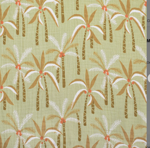 [DO-112733] Double Gauze Paloum Amande/Orange