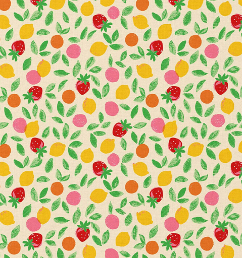 [DO-113785] Katoen Fruits Vert Jaunes