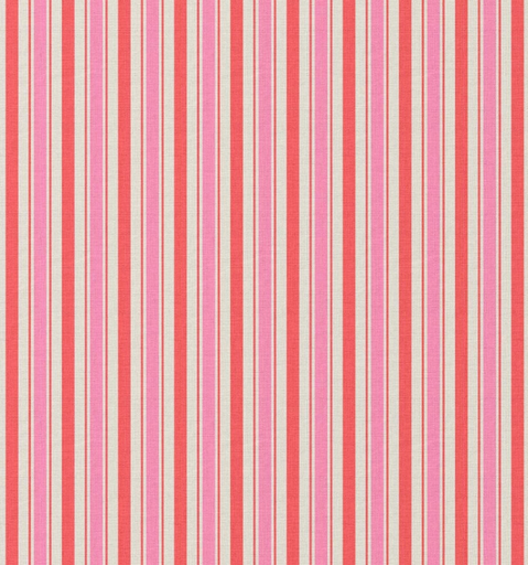 [DO-113851] Katoen Rayures "Lydia" Rouge/Rose