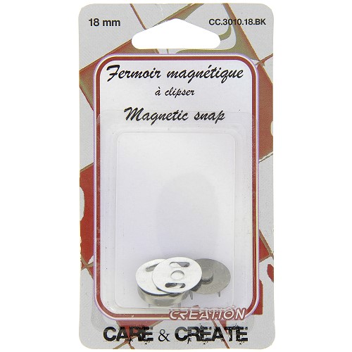 [DI-CC.3010.18.BK] Magnetische Sluiting 18mm Zwart-Nickel 1x