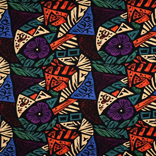 [VE-08123-001] Jersey Viscose Digital Abstract Floral Black