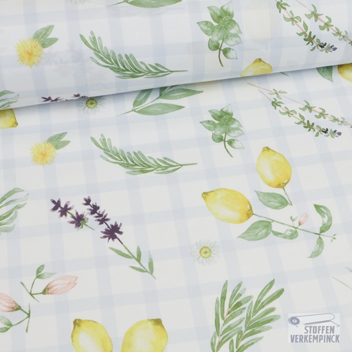 [CI-NAPPE IMP HOUSE-7001] Polyester print Canvas Lemons