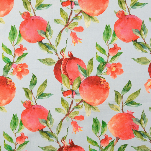 [NO-60423-002] Cotton Digital Pomegranate Light Blue