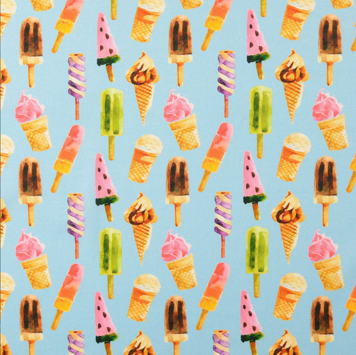 [NO-60426-002] Cotton Digital Ice Cream Light Blue
