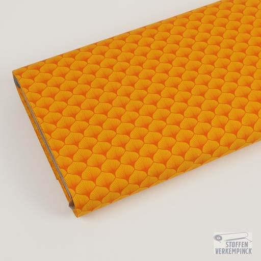 [MC-POPL LEAF-7004] Cotton Poplin Leaf Orange