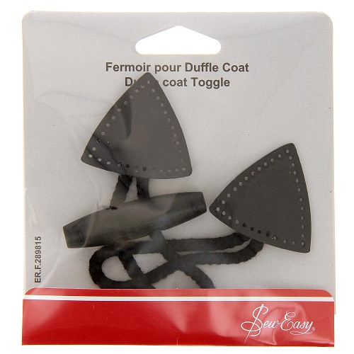 [DI-ERF.289815] Duffelcoat sluiting zwart - 1st