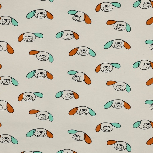 [VE-08111-004] Jennifer Bouron Organic French Terry Dogs - Natural/Ochre