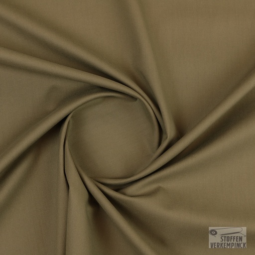 [FA-5021-01] Breedtestretch Katoen Uni Khaki