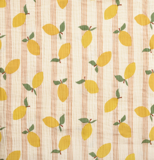 [DO-112710] Double Gauze Lemon Ecru/Jaune