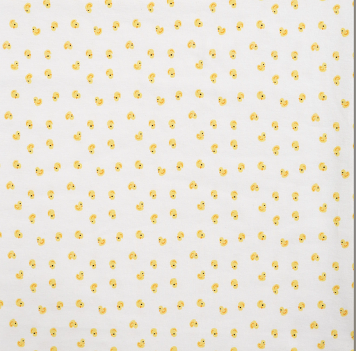 [QT-K10365-510] Jersey Print Small Ducks Off White