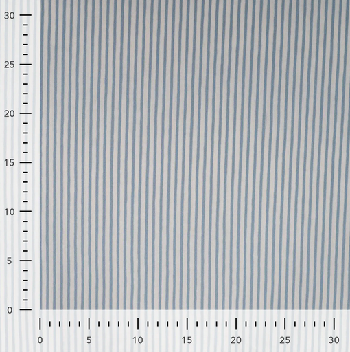 [QT-K47089-920] Jersey Katoen Yd Stripe Small White/Dusty Blue