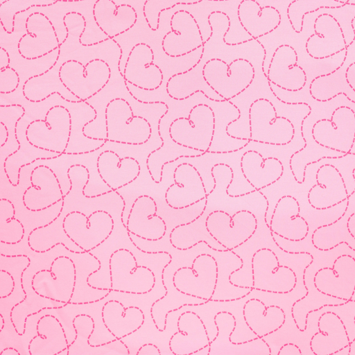 [QT-K24009-120] French Terry Neon Glitter Hearts Rose
