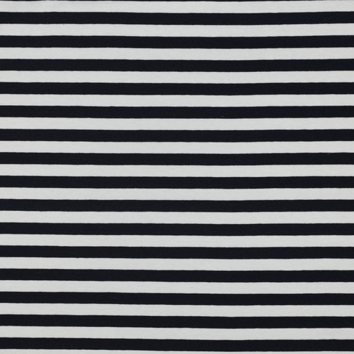 [VE-03323-004] Jersey Katoen Ya. Dy. Stripes 1 cm. Navy
