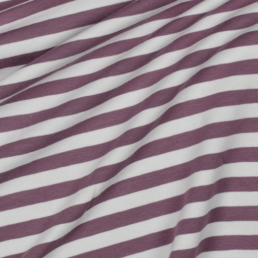[VE-03323-006] Jersey Katoen Ya. Dy. Stripes 1 cm. Purple