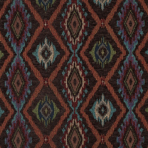 [VE-04875-001] Gobelin Chenille Abstract Brown