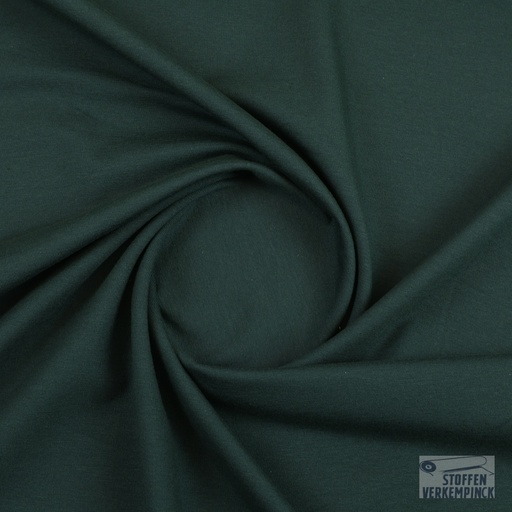 [KI-0380-200] Jersey Katoen Zwaar Donker Groen