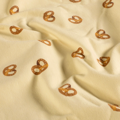 [NO-26602-052] Jersey Katoen Pretzel Beige
