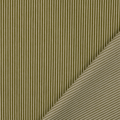 [NO-60655-023] Denim  Stretch Small Stripes Olive