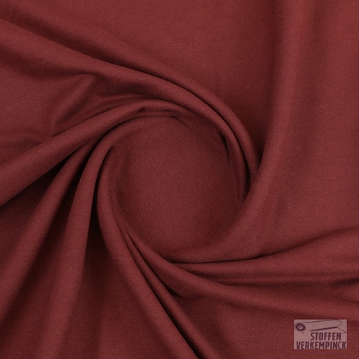 [KI-0874-400] French Terry Brushed Jolieno Bordeaux
