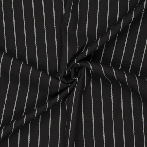 [KI-22257-999] Stretch "Orlando" 20 mm. Lurex Stripe Black