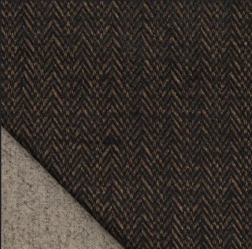 [KI-22249-092] Heavy Jersey Chenille Comfy Mix Brown