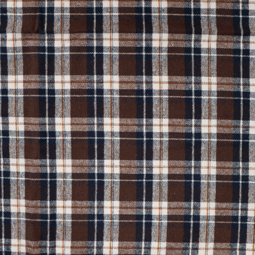 [QT-K48160-580] Flanel Yarn Dyed Check Dark Brown