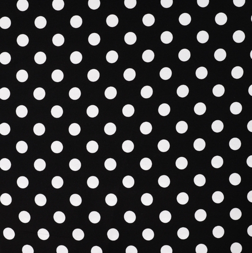 [QT-P24008-690] Viscose Twill Print Dots Black