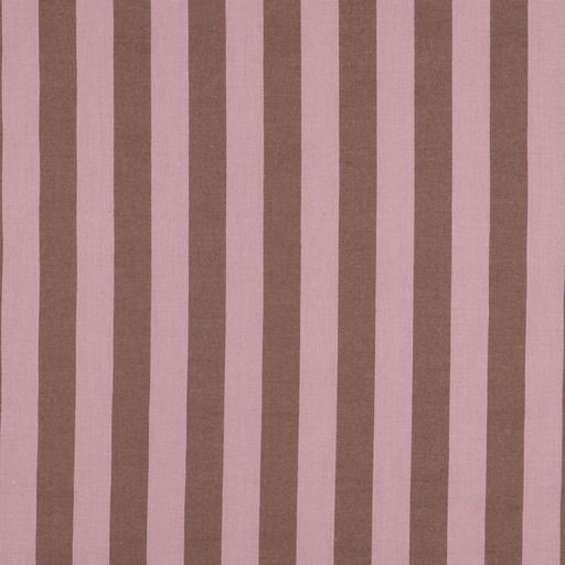 [VE-02972-005] Cotton YD Stripes 22mm. Pink/Brown