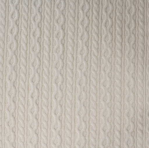 [QT-Q22970-510] Jersey Nordic Cable Ecru