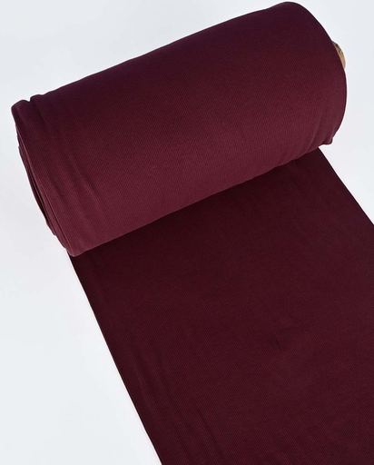 [MU-6100-1119] Boordstof Rib Dark Bordeaux