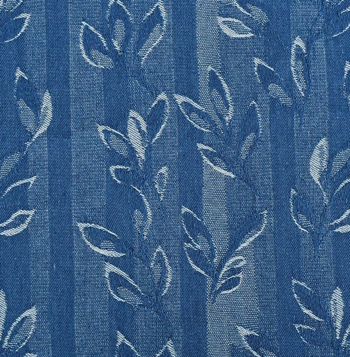 [MU-6226-7] Jacquard Jeans Leaves Medium Blue