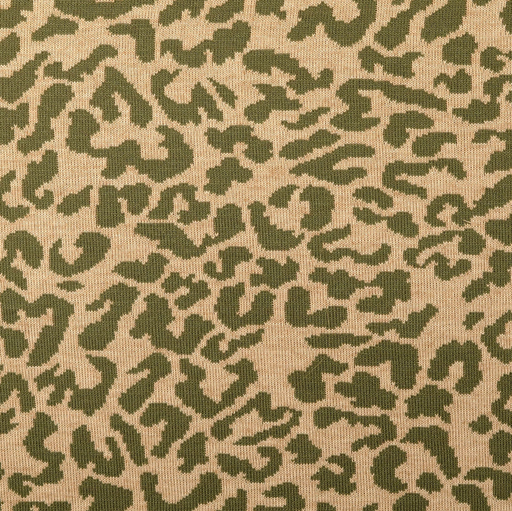 [NO-60308-002] Jersey Jacquard Leo Olive Green