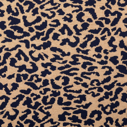 [NO-60308-008] Jersey Jacquard Leo Navy