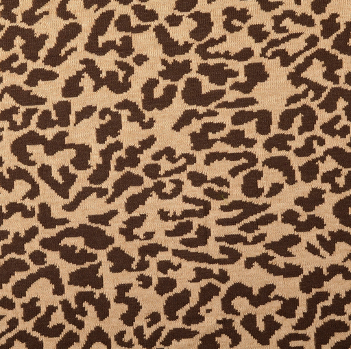 [NO-60308-055] Jersey Jacquard Leo Brown