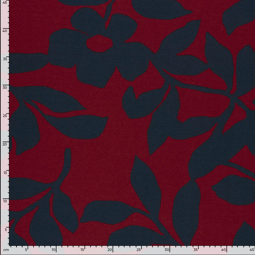 [NO-26042-018] Ponti di Roma Special Flower Bordeaux/Navy