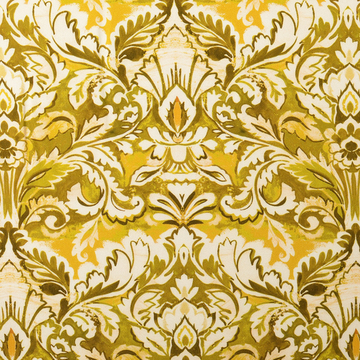 [NO-60266-034] Viscose Crêpe Ornaments Yellowgreen