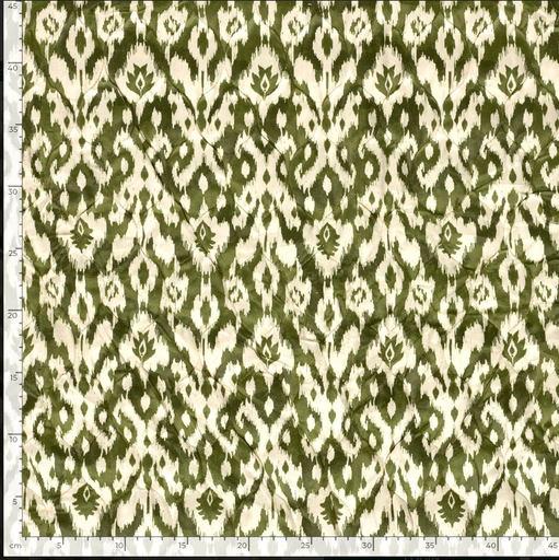 [NO-26065-024] Matelassé Velvet Ecru/Olive